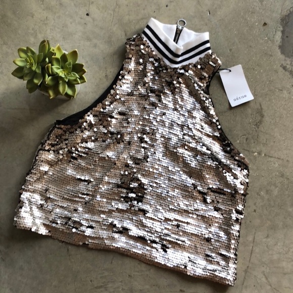 Sequined tank top - Picture 3 of 4